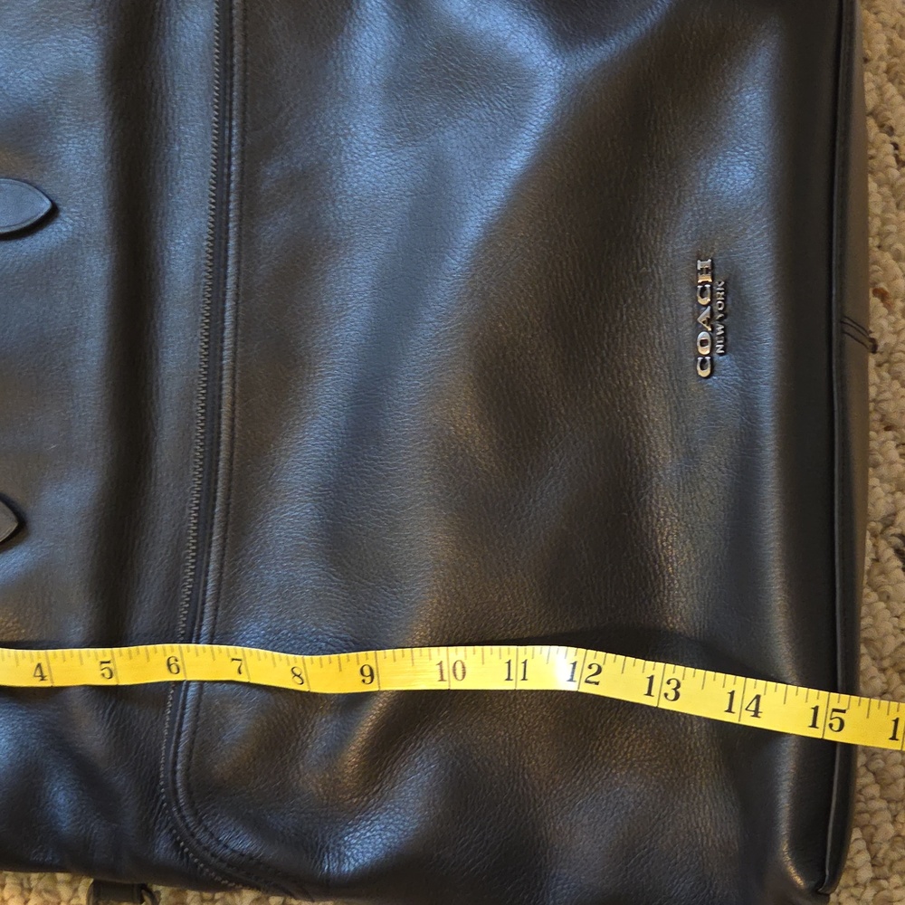 Coach Black Leather Tote Bag - Picture 16 of 16